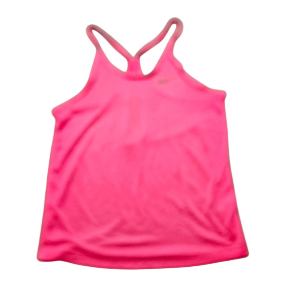 Nike Womens Dri-FIT Pink Heathered Racerback Training Tank Top 719865-639 Size S